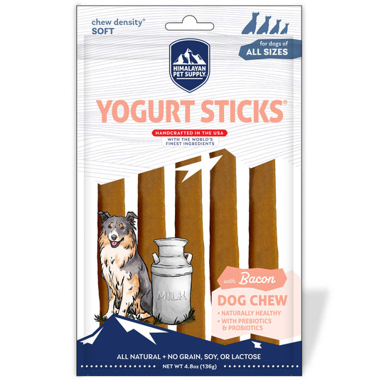 Himalayan Yoghurt Stick Dog Treats Bacon 136g 5 Pack