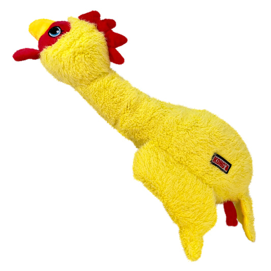 KONG Scruffs Chicken Squeaky Plush Dog Toy