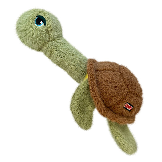 KONG Scruffs Turtle Squeaky Plush Dog Toy