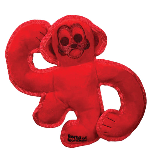 Hasbro Barrel of Monkeys Squeaky Tough Plush Dog Toy