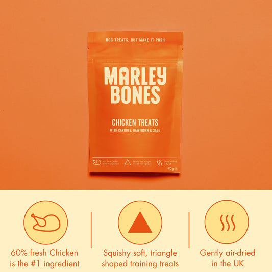 Marleybones Air-Dried Dog Treats Chicken & Superfoods 70g