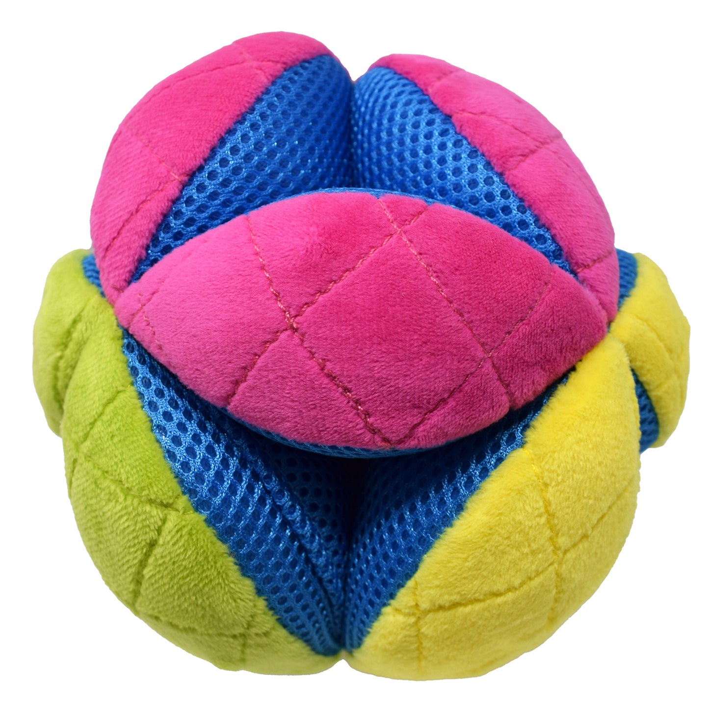 Nerf Mash Up Plush Ball with Treat Pockets Squeaky Dog Toy Multicolour