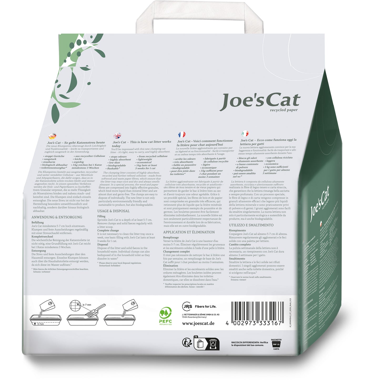 Joe's Cat Paper Clumping Cat Litter