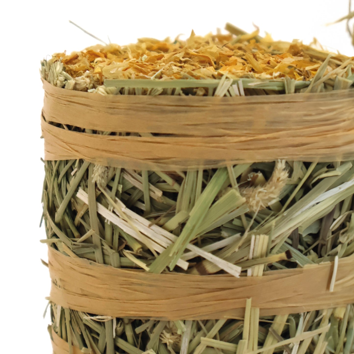 Burgess Excel Small Animal Treat Forage & Feast Mini Hay Bale Marigold 100g