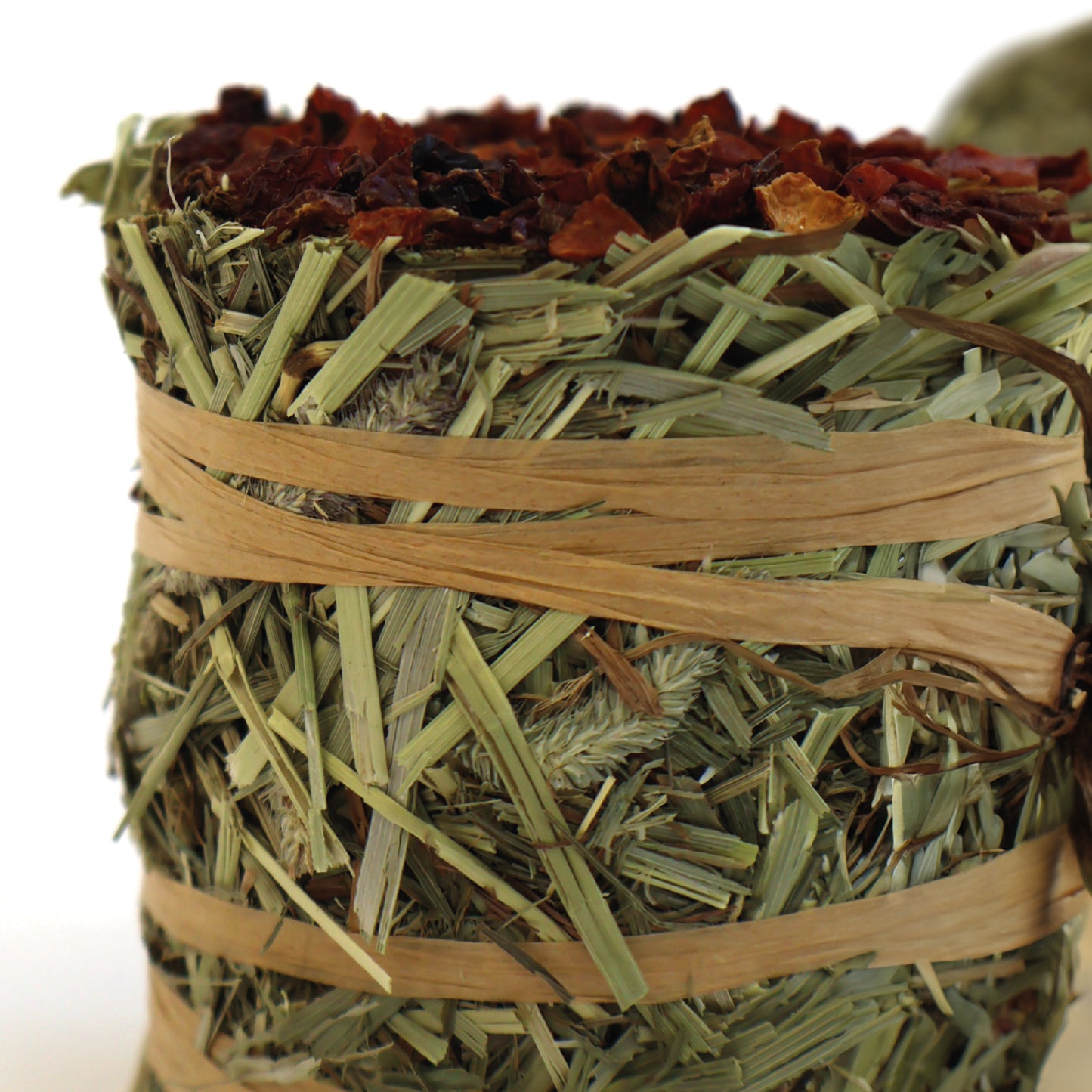 Burgess Excel Small Animal Treat Forage & Feast Mini Hay Bale Rose 100g