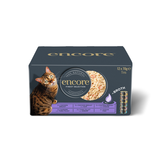 Encore Wet Adult Cat Food Natural Finest Selection in Broth