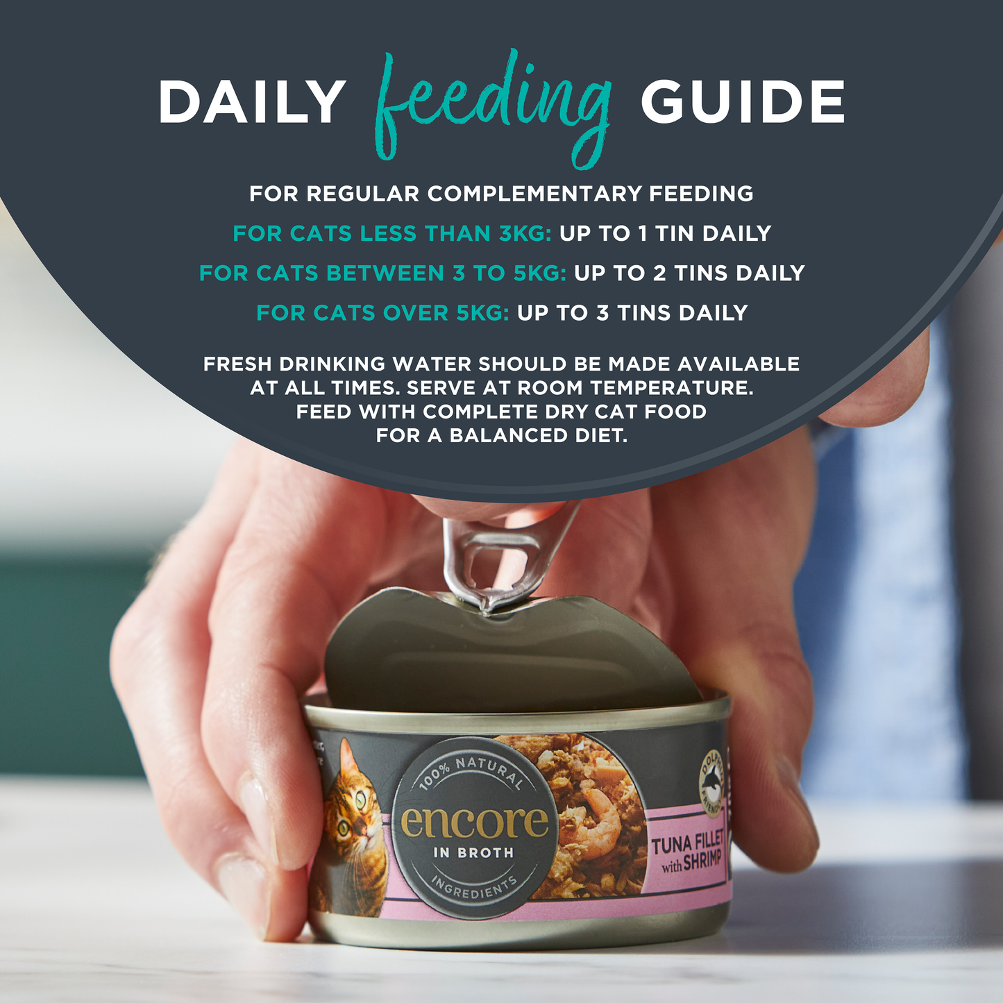 Encore Wet Adult Cat Food Natural Fish Selection in Broth