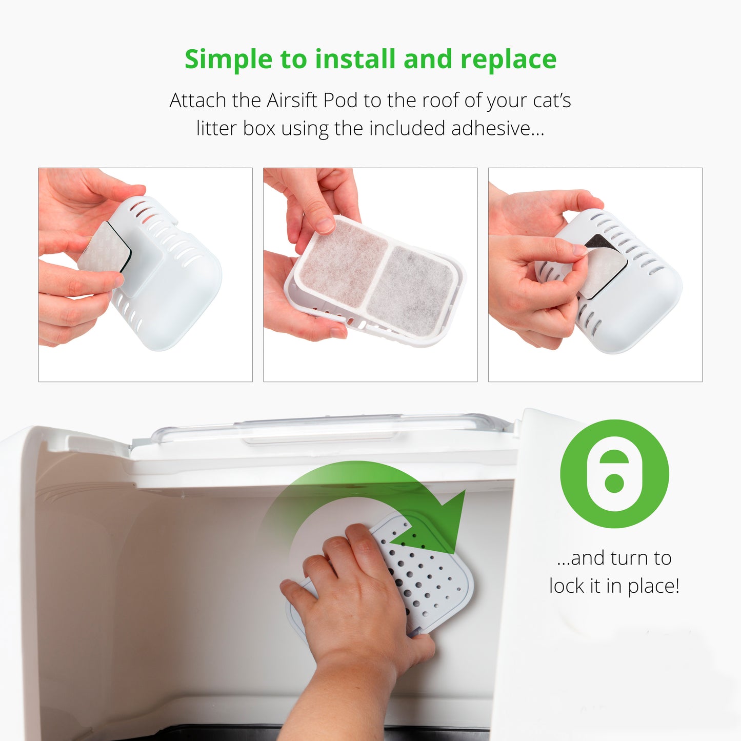 Catit AiRSiFT Filter Pads Recloseable Holder