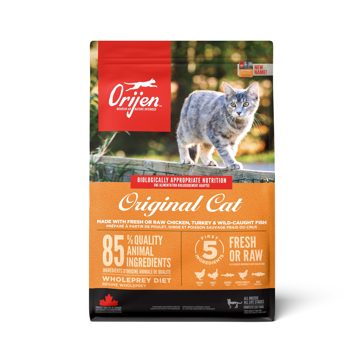 ORIJEN Original Adult Dry Cat Food with Chicken Turkey & Fish
