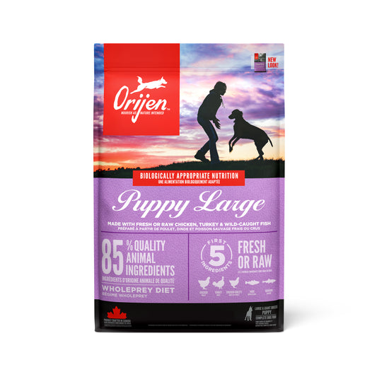 ORIJEN Large Breed Puppy Dry Food with Chicken Turkey & Fish