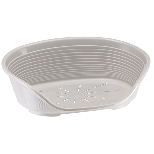 Ferplast Siesta Deluxe Plastic Pet Bed Grey