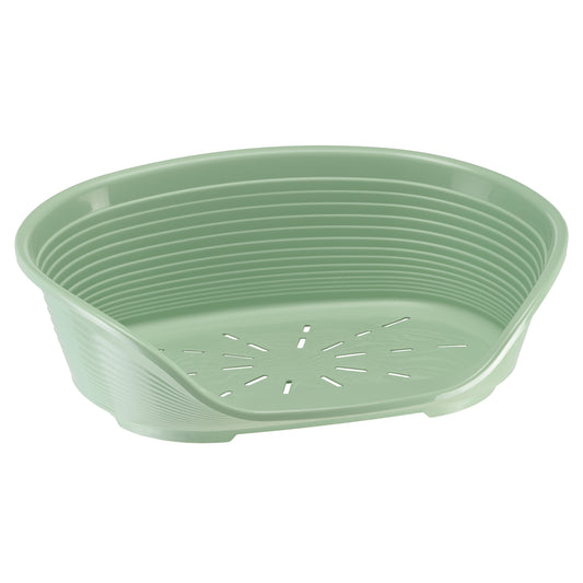 Ferplast Siesta Deluxe Plastic Pet Bed Green