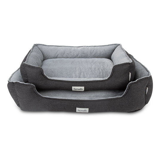 Scruffs Harvard Orthopaedic Box Dog Bed Graphite Grey