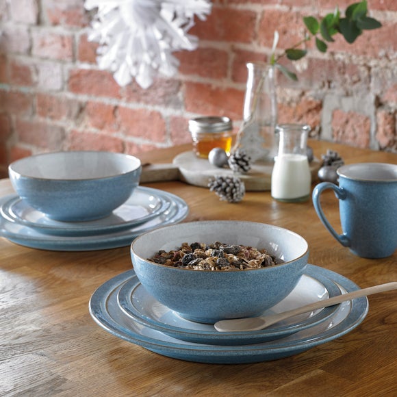 Denby Elements Reactive Glaze 12 Piece Dinner Set