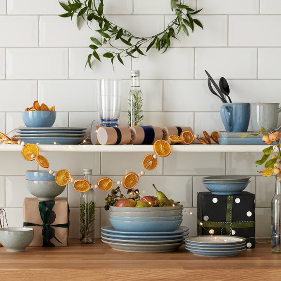 Denby Elements Reactive Glaze 12 Piece Dinner Set