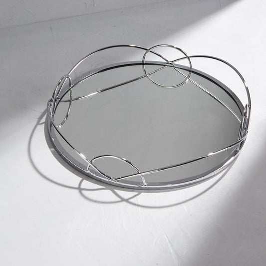 Dorma Silver Mirrored Tray