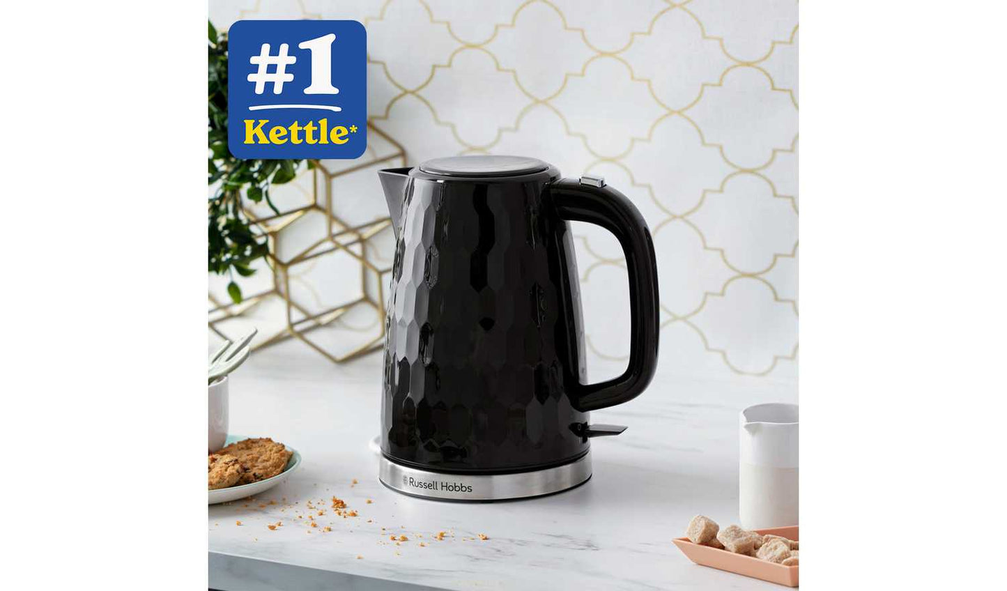 Russell Hobbs Honeycomb Black Plastic Kettle 26051