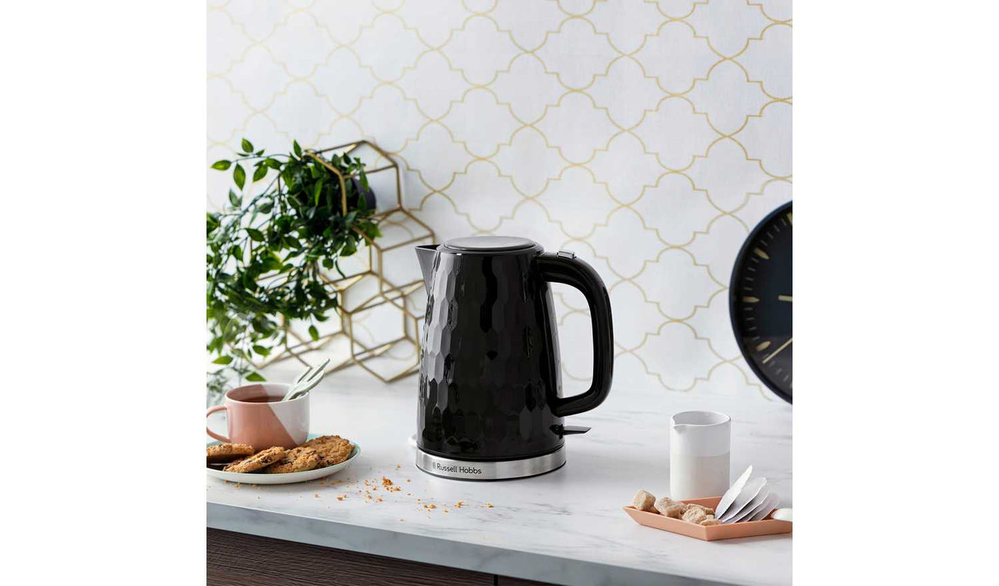 Russell Hobbs Honeycomb Black Plastic Kettle 26051