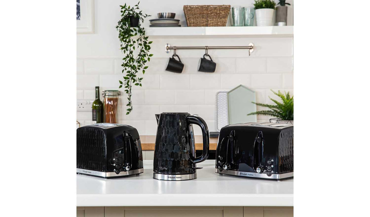 Russell Hobbs Honeycomb Black Plastic Kettle 26051