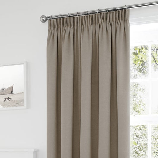 Tyla Blackout Pencil Pleat Curtains