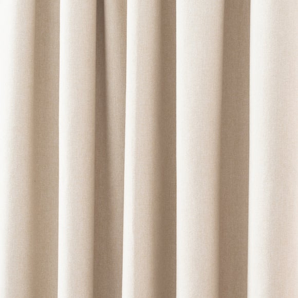 Luna Brushed Blackout Pencil Pleat Curtains