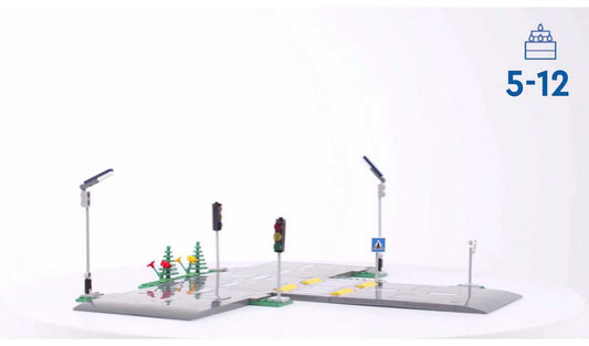 LEGO City Road Plates Building Set with Traffic Lights 60304