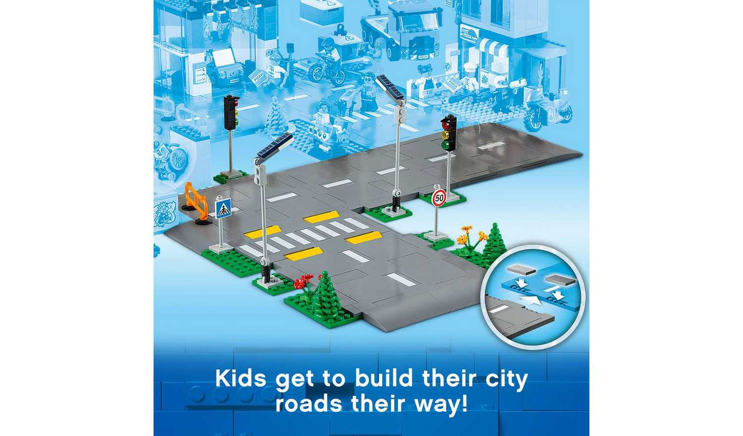LEGO City Road Plates Building Set with Traffic Lights 60304