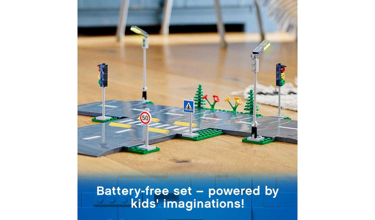 LEGO City Road Plates Building Set with Traffic Lights 60304