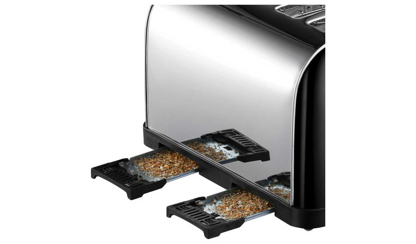 Russell Hobbs Worcester 4 Slice Black Toaster 28360