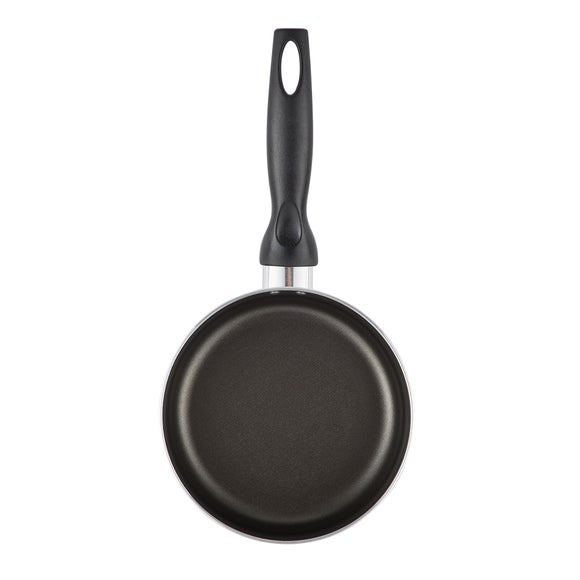 Essentials Non-Stick Aluminium Saucepan, 18cm