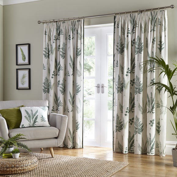 Fern Pencil Pleat Curtains