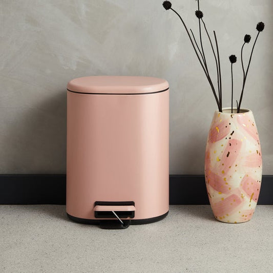 Blush Recycling Bin