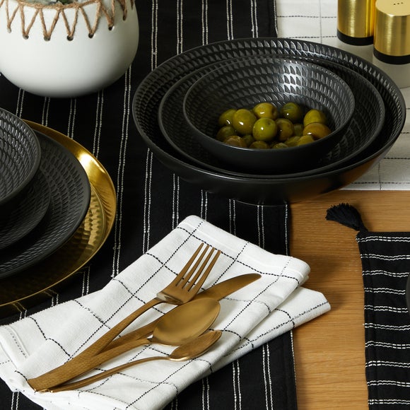 Zen Gold Effect 16 Piece Cutlery Set