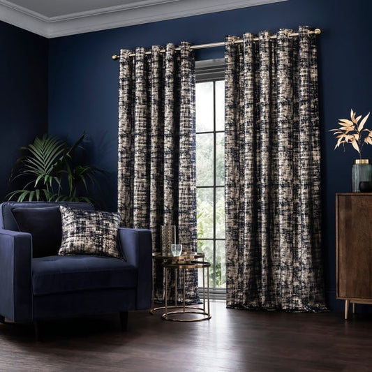 Romano Velour Eyelet Curtains