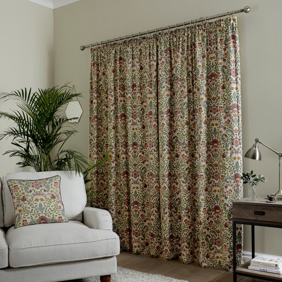 Ruskin Cotton Pencil Pleat Curtains