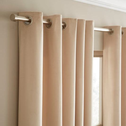 Recycled Velour Eyelet Curtains