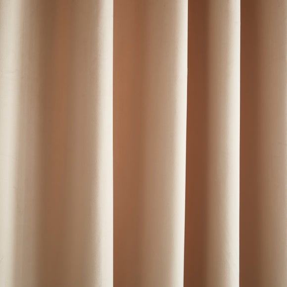 Recycled Velour Eyelet Curtains