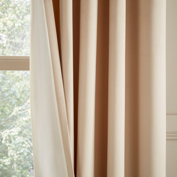 Recycled Velour Eyelet Curtains