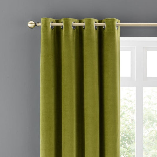 Clara Velvet Eyelet Curtains