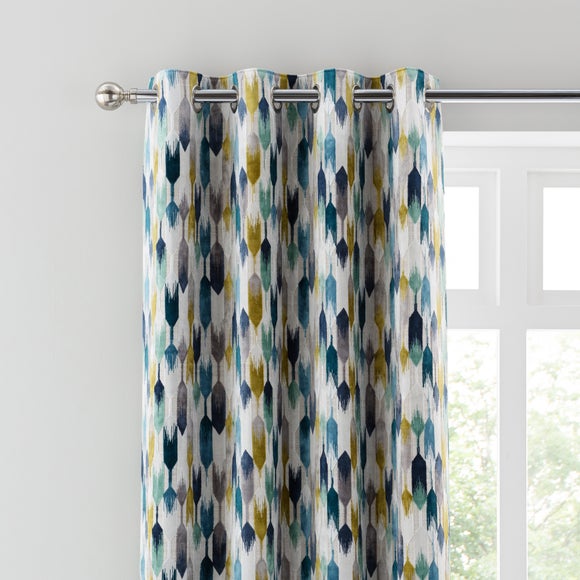 Kelso Cut Velvet Eyelet Curtains