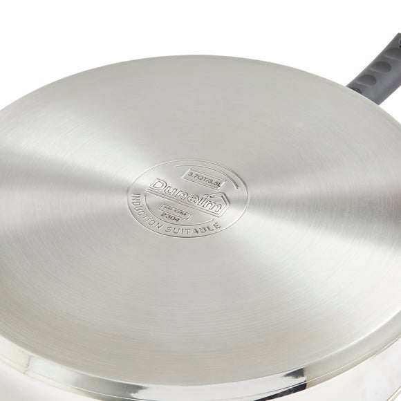 Non-Stick Stainless Steel Covered Saute Pan, 28cm