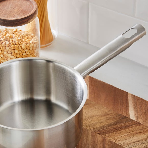 Recycled Stainless Steel Saucepan, 16cm