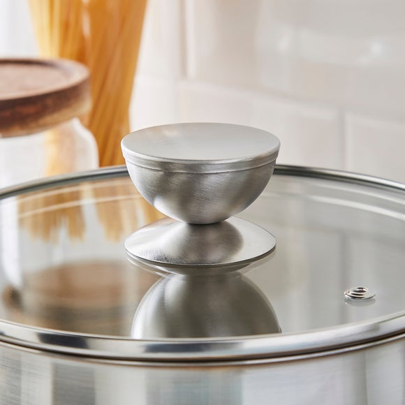 Recycled Stainless Steel Saucepan, 18cm