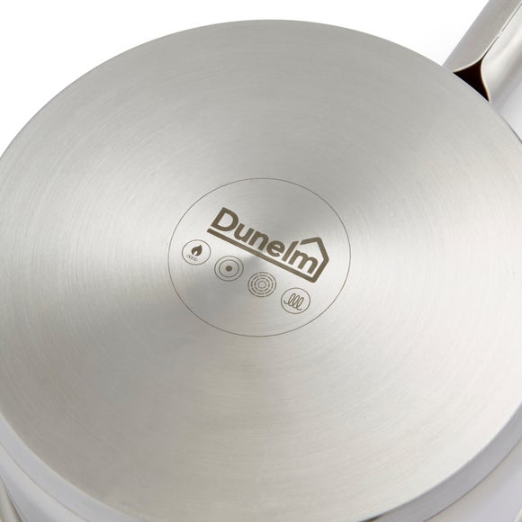 Recycled Stainless Steel Saucepan, 18cm