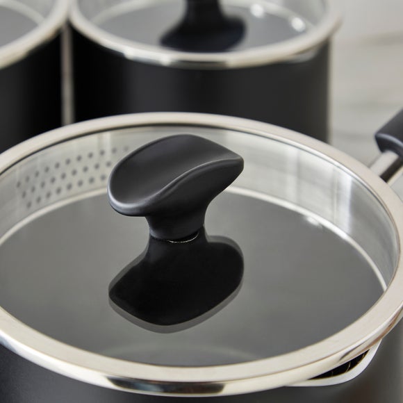 Non-Stick Aluminium 5 Piece Pan Set