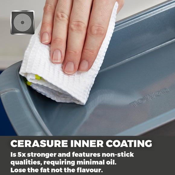 Tower Set of 2 Cerasure Non-Stick Roasting Trays