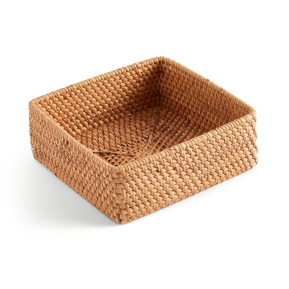 Rattan Square Tray Natural