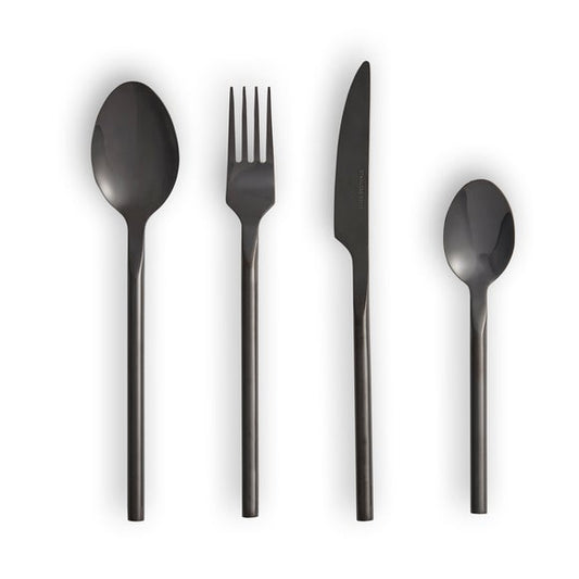 Montreal Black 16 Piece Cutlery set