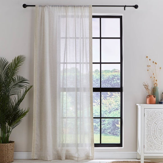 Kaia Crochet Slot Top Voile Panel