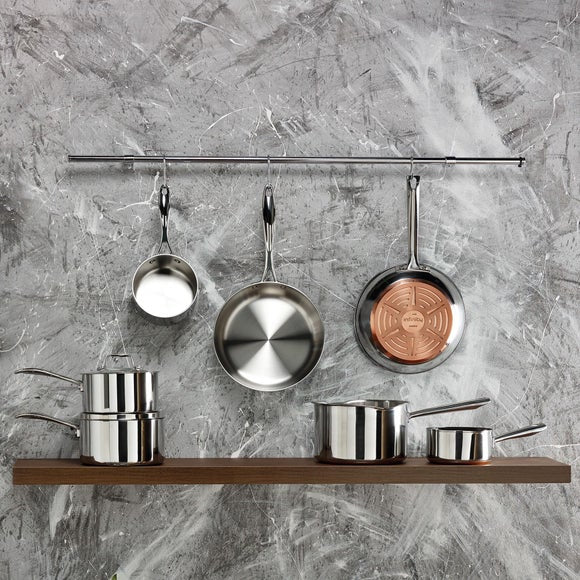 Pro Copper Base Non-Stick Stainless Steel 3 Piece Pan Set